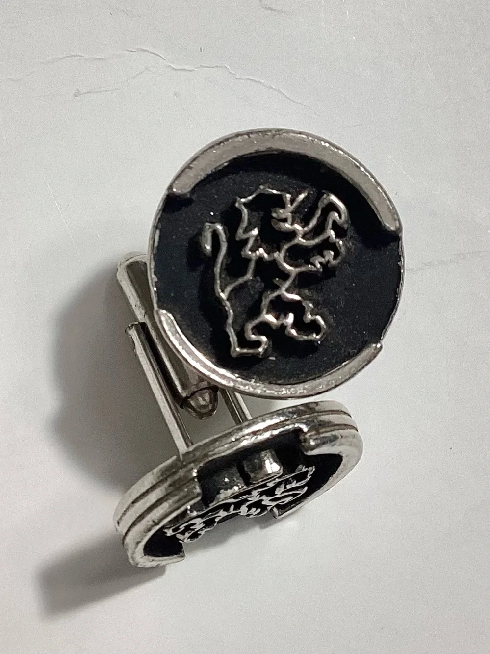 Lion Rampant Cufflinks Heraldic Crest Jewelry